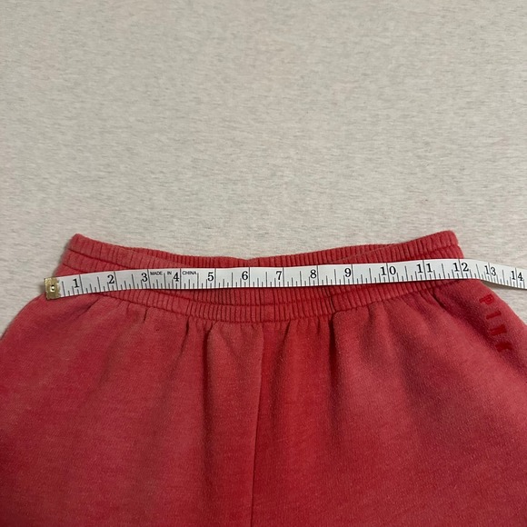 PINK Victoria's Secret Womens XS Faded Red Jogger Sweatpants High Rise Relaxed - Picture 5 of 8